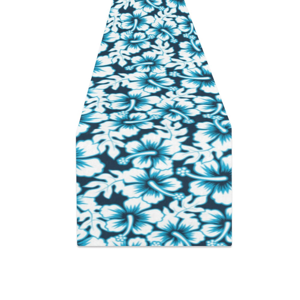Hibiscus Pattern Print Design 04 Table Runner