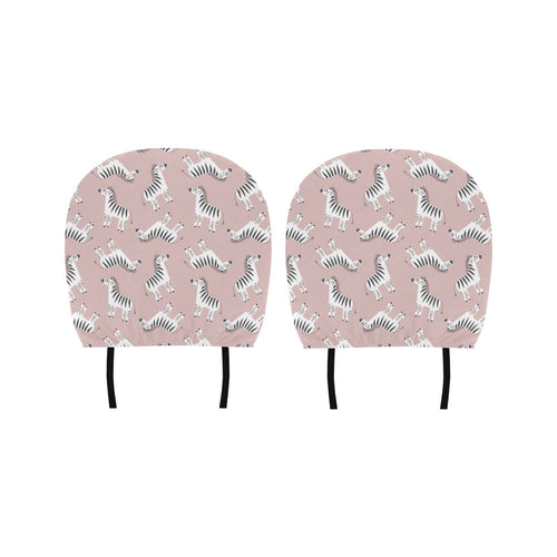 Cute zebra pattern Car Headrest Cover