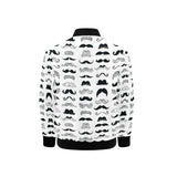 Mustache Beard Pattern Print Design 04 Kids' Boys' Girls' Bomber Jacket