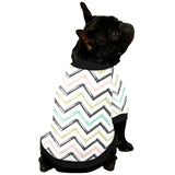 zigzag  chevron paint pattern All Over Print Pet Dog Round Neck Fuzzy Shirt