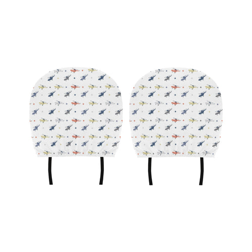 Cute helicopter star pattern Car Headrest Cover