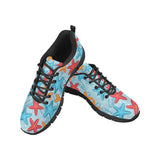 Blue red orange starfish pattern Women's Sneaker Shoes