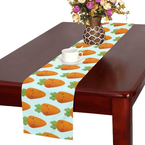 Carrot Pattern Print Design 03 Table Runner
