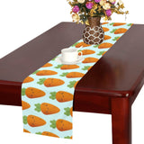 Carrot Pattern Print Design 03 Table Runner