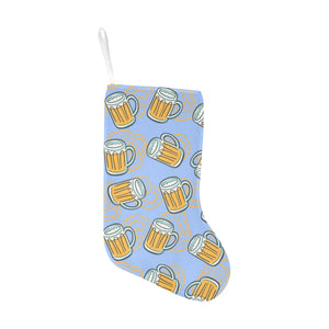 Beer pattern Christmas Stocking
