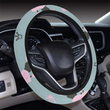 poodle dog pattern Car Steering Wheel Cover