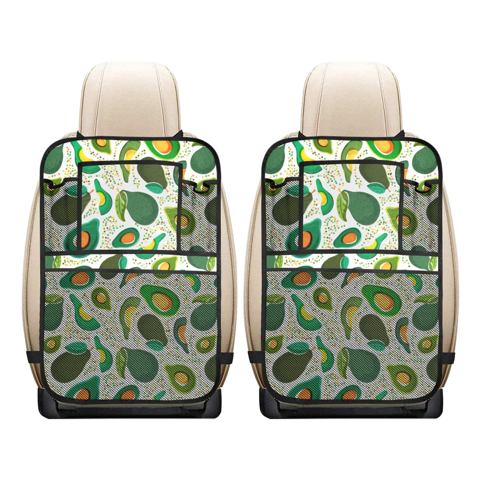 Avocado design pattern Car Seat Back Organizer