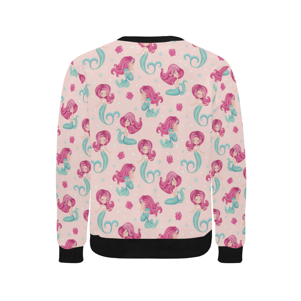 Cute little mermaid pattern Men's Crew Neck Sweatshirt