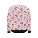 Cute little mermaid pattern Men's Crew Neck Sweatshirt