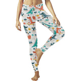 Cute Crocodile Pattern Women's Legging Fulfilled In US