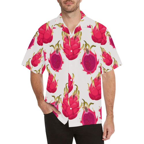 dragon fruits design pattern Men's All Over Print Hawaiian Shirt