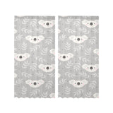 Cute koala leaves pattern Gauze Curtain