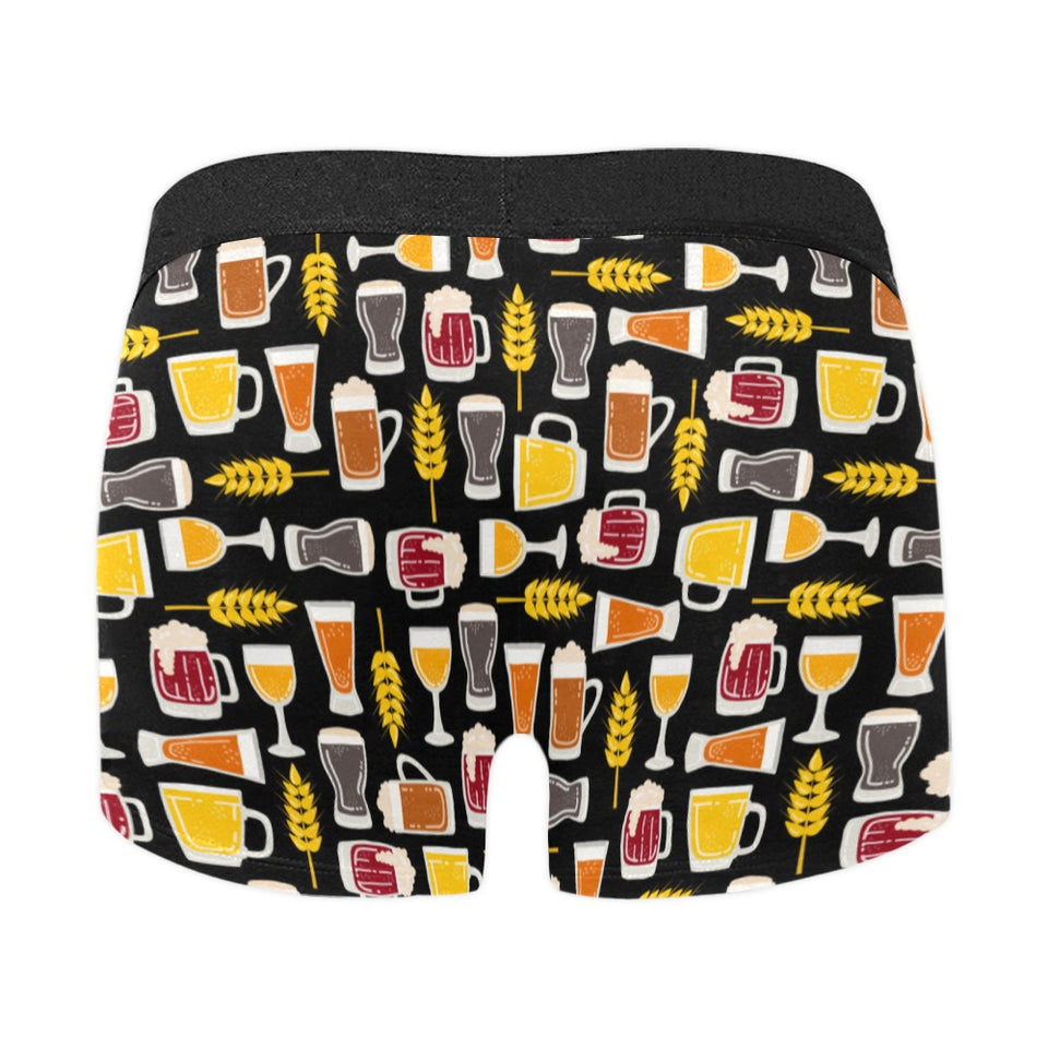 Beer type pattern Men's All Over Print Boxer Briefs Men's Underwear