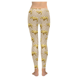 Rhino yellow theme pattern Women's Legging Fulfilled In US