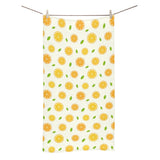 oranges leaves pattern Bath Towel