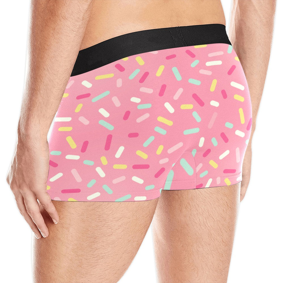 Pink donut glaze candy pattern Men's All Over Print Boxer Briefs Men's Underwear