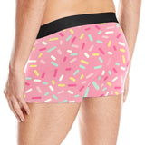 Pink donut glaze candy pattern Men's All Over Print Boxer Briefs Men's Underwear