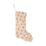 Squirrel Pattern Print Design 05 Christmas Stocking