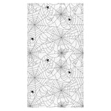Spider web cobweb pattern white background Bath Towel