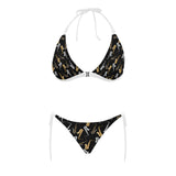 saxophone design pattern Sexy Bikinis Two-Piece Swimsuits