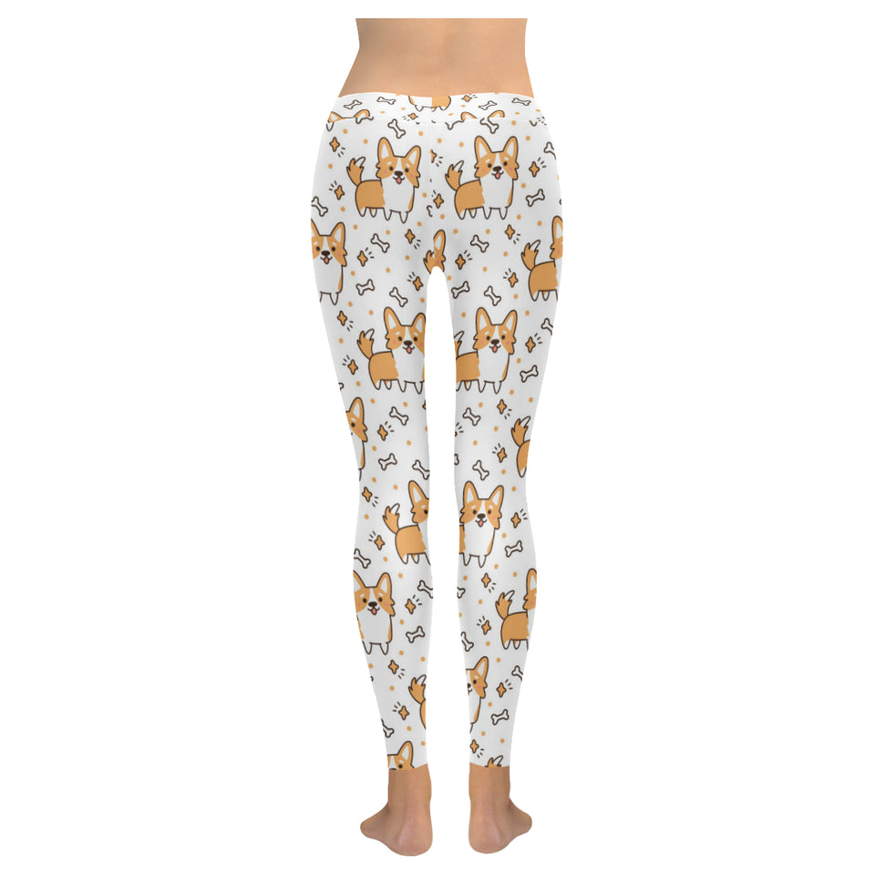 Cute corgi heart star bone pattern Women's Legging Fulfilled In US
