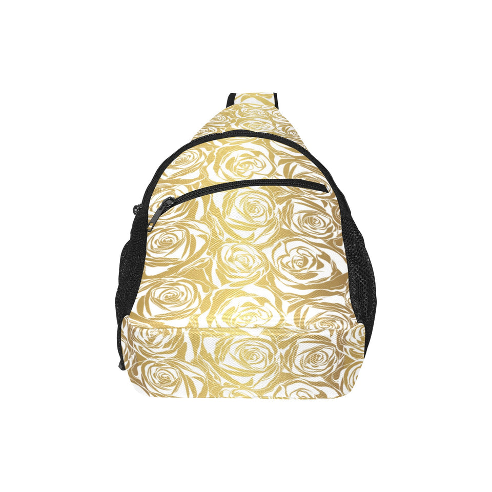 Rose Pattern Print Design 05 All Over Print Chest Bag