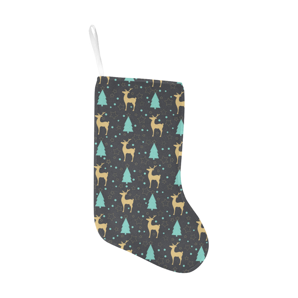 Deers star tree pattern Christmas Stocking