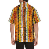 Egypt Hieroglyphics Pattern Print Design 01 Men's All Over Print Hawaiian Shirt (Model T58)