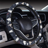 Deers Winter Christmas pattern Car Steering Wheel Cover