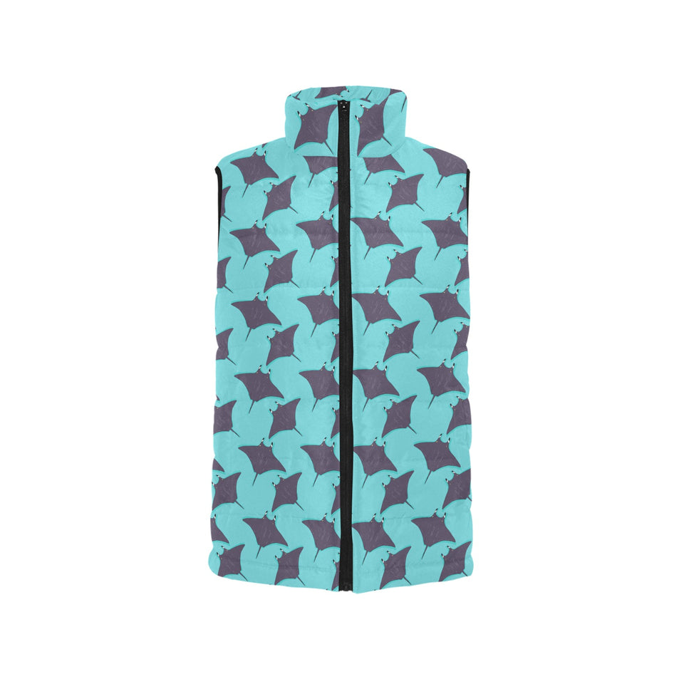 Stingray Pattern Print Design 02 Men's Padded Vest