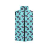 Stingray Pattern Print Design 02 Men's Padded Vest