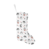 Hedgehog Pattern Print Design 02 Christmas Stocking