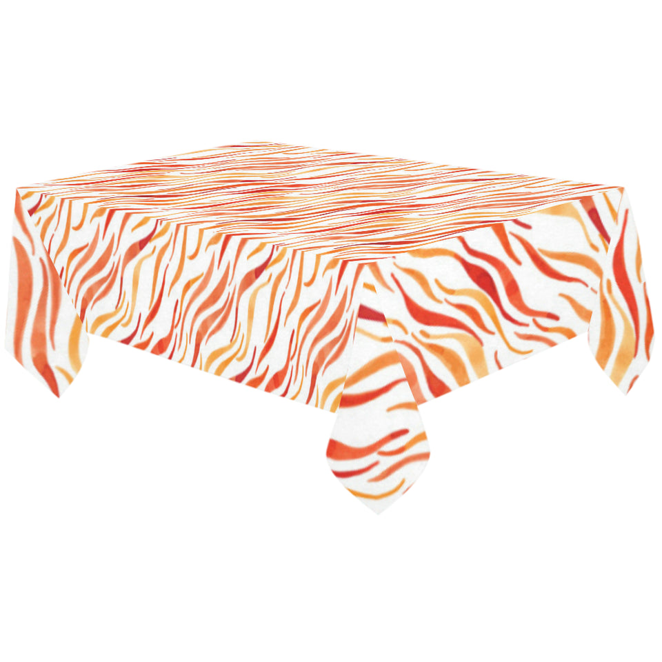 Fire flame watercolor pattern Tablecloth