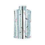 Crows christmas hat scarf Women's Padded Vest