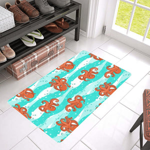 Octopuses sea wave background Doormat