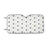 Seagull Pattern Print Design 05 Car Sun Shade