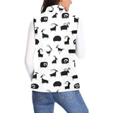 Goat ram pattern Women's Padded Vest