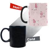Poodle dog pink color theme Morphing Mug Heat Changing Mug