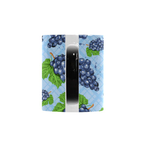 Watercolor grape pattern Morphing Mug Heat Changing Mug