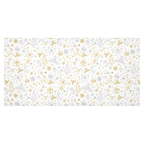 Christmas tree Christmas element Silver gold patte Tablecloth