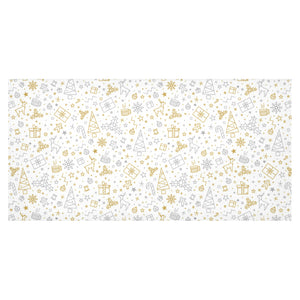 Christmas tree Christmas element Silver gold patte Tablecloth