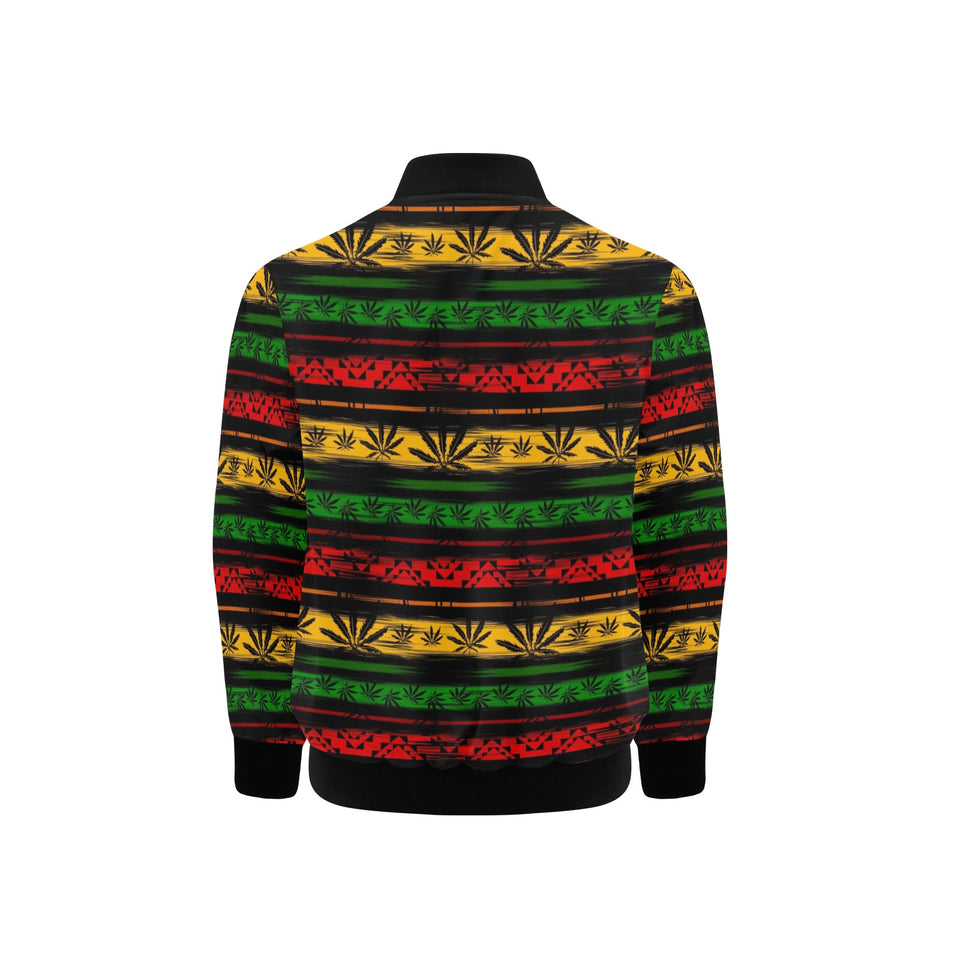 Canabis Marijuana Weed Pattern Print Design 04 Kids' Boys' Girls' Bomber Jacket
