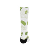 Cucumber sketch pattern Crew Socks