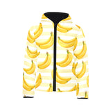 Banana pattern blackground Kids' Boys' Girls' Padded Hooded Jacket