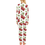 Red apples pattern Women's All Over Print Pajama Set