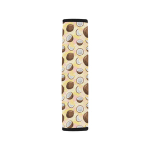 Coconut Pattern Print Design 05 Car Seat Belt Cover