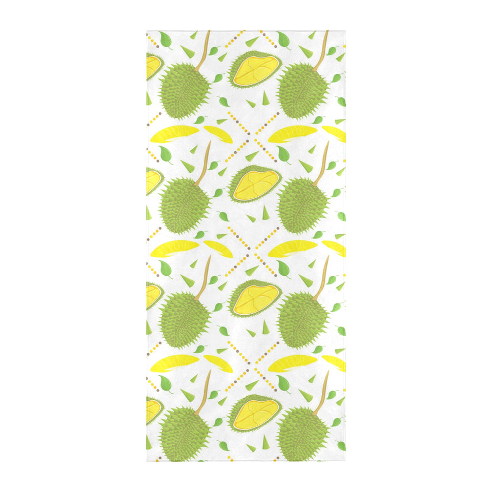 Durian pattern background Beach Towel