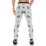 Cute french bulldog paw pattern Unisex Casual Sweatpants