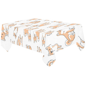 shiba inu dog pattern Tablecloth