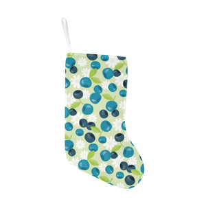 blueberry flower pattern Christmas Stocking